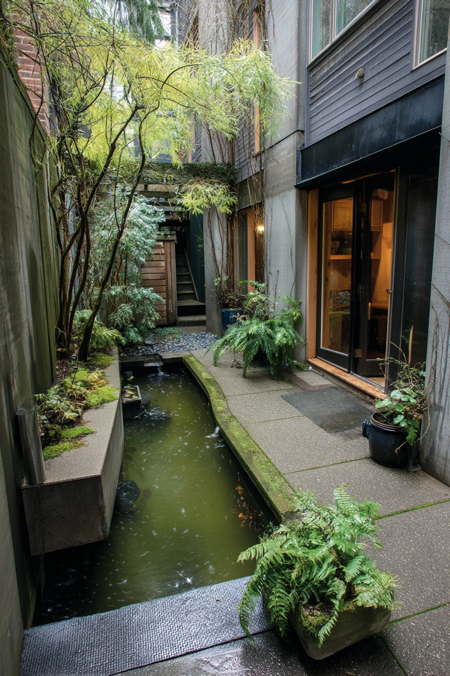 Small Courtyard Pond for Tight Spaces