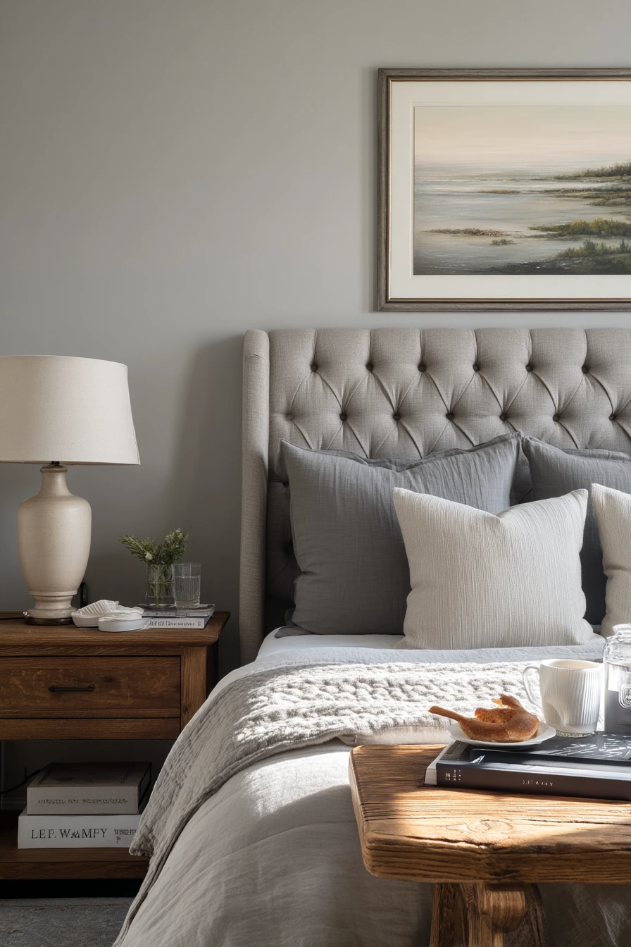 Cozy Gray Guest Room