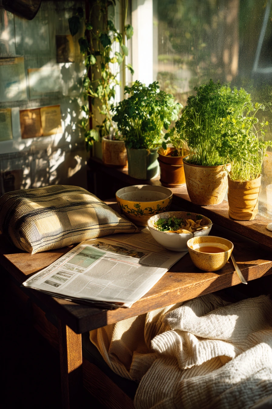 Herb Garden by the Breakfast Nook Window