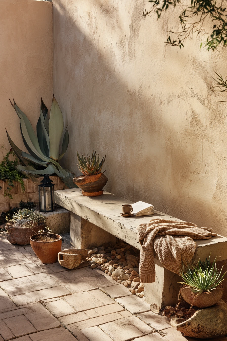 Courtyard Succulent Retreat