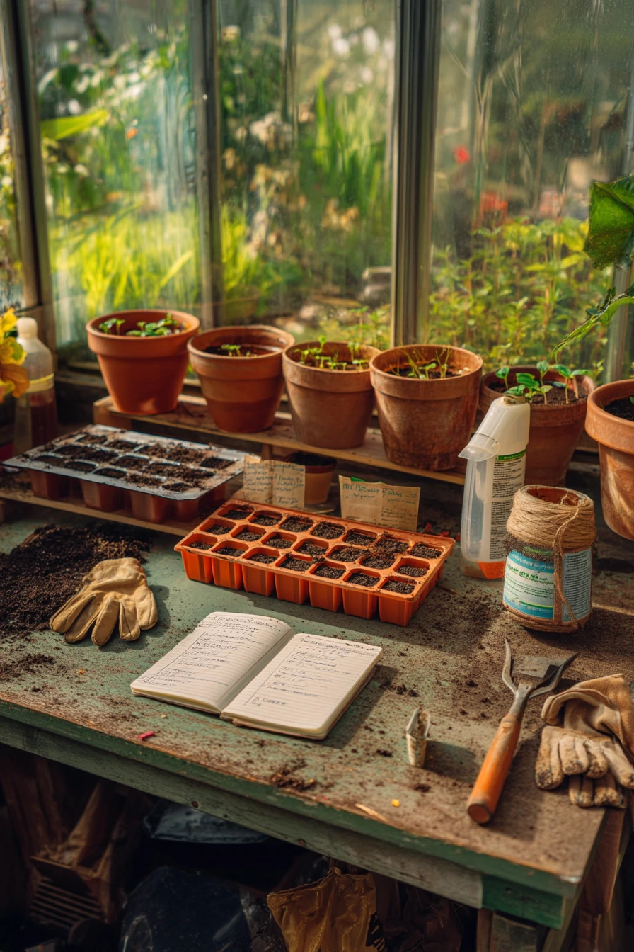 Greenhouse Potting Station