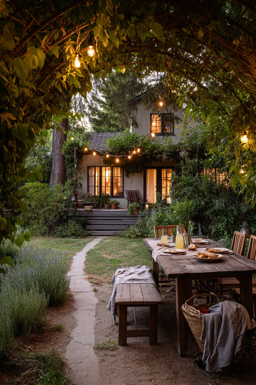 Backyard Dining Garden