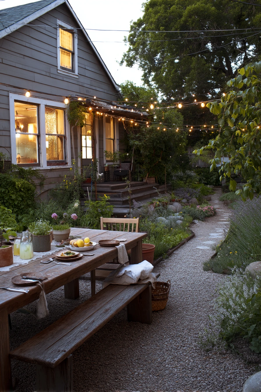 Backyard Dining Garden