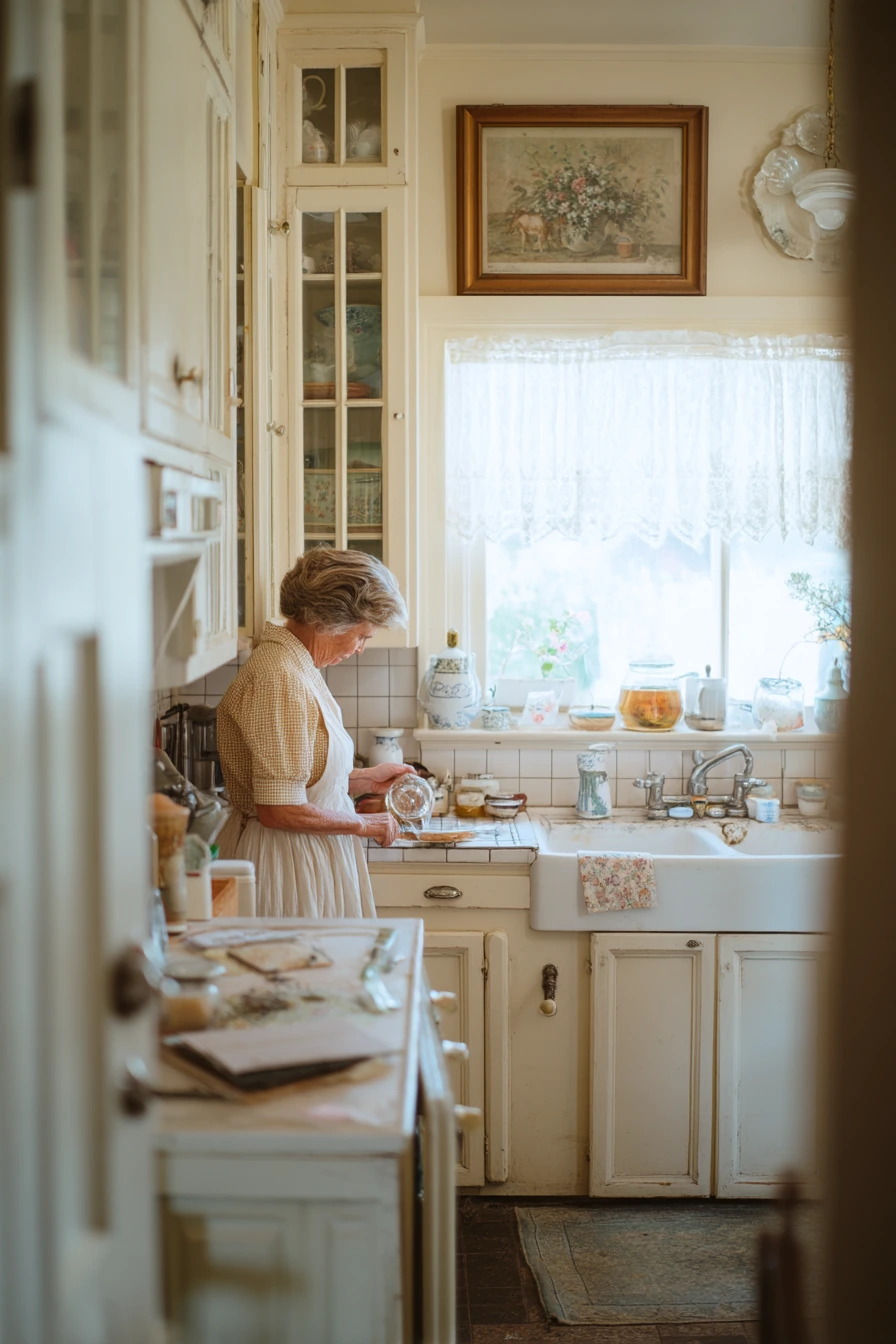 Aging Brass Knobs in a Restored Older Home