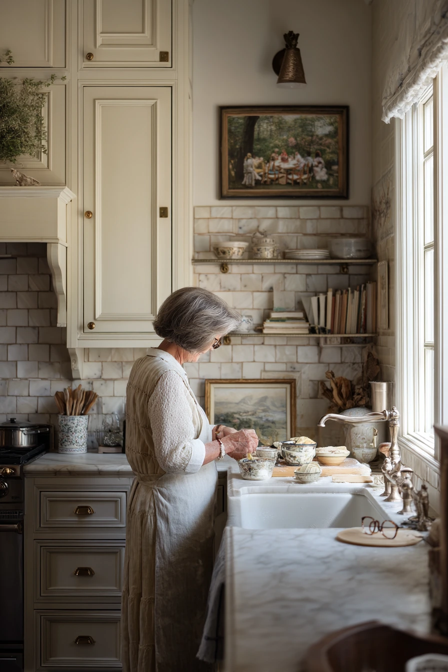 Aging Brass Knobs in a Restored Older Home