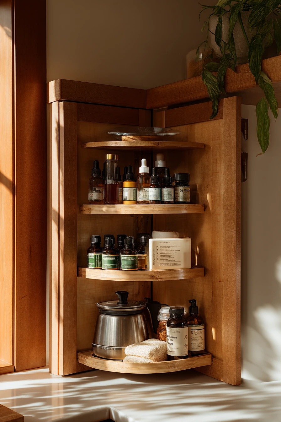 Deep Corner Cabinet Lazy Susan Solution
