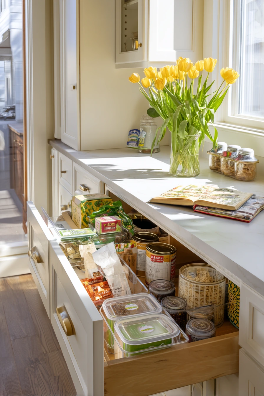 Seasonal Reset with Clear Bins and Labels
