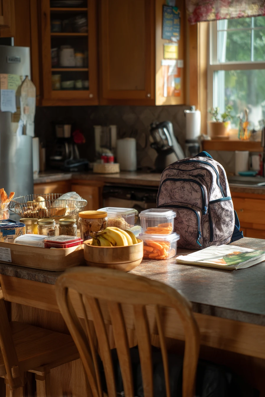 7. Rustic Everyday Family Prep Station