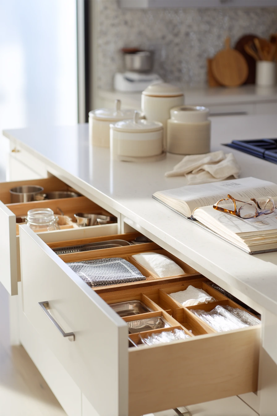8. Modern Drawer Dividers and Utensil Sorter