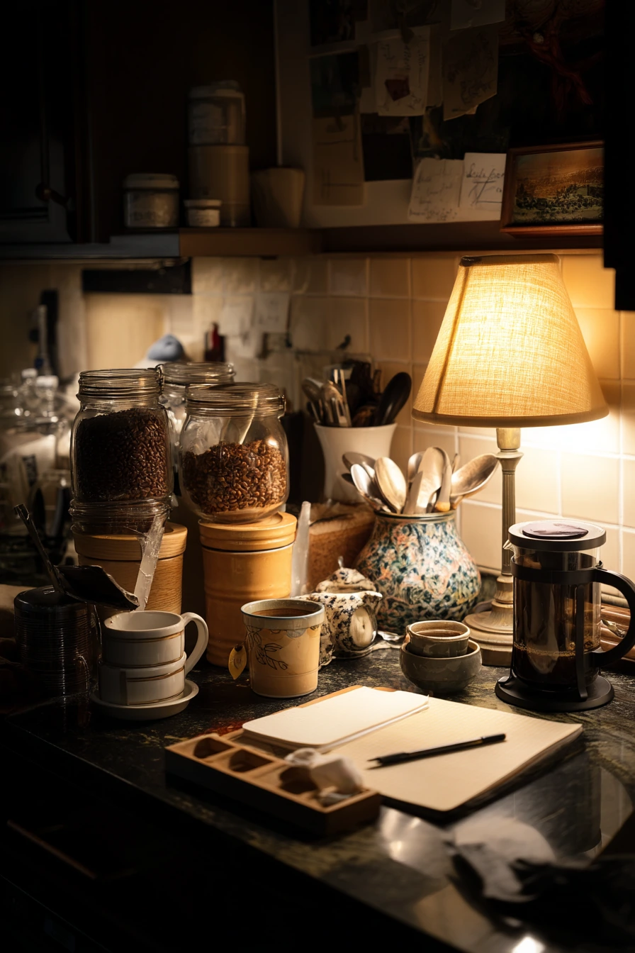 9. Coffee and Tea Nook Organization Idea