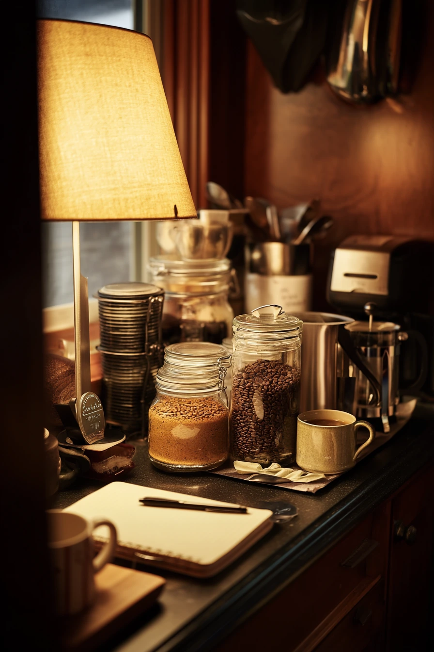 9. Coffee and Tea Nook Organization Idea