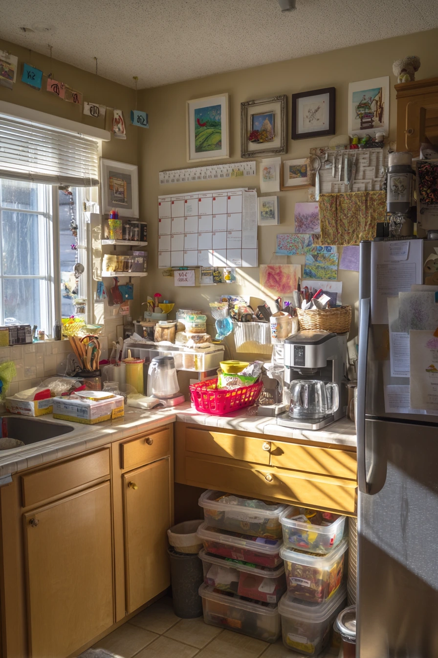 2. Family Command Center Kitchen Wall