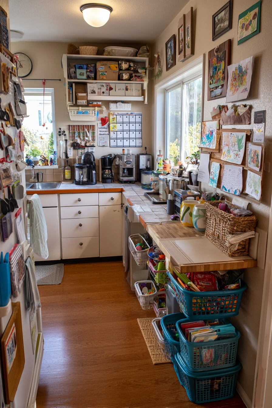 2. Family Command Center Kitchen Wall