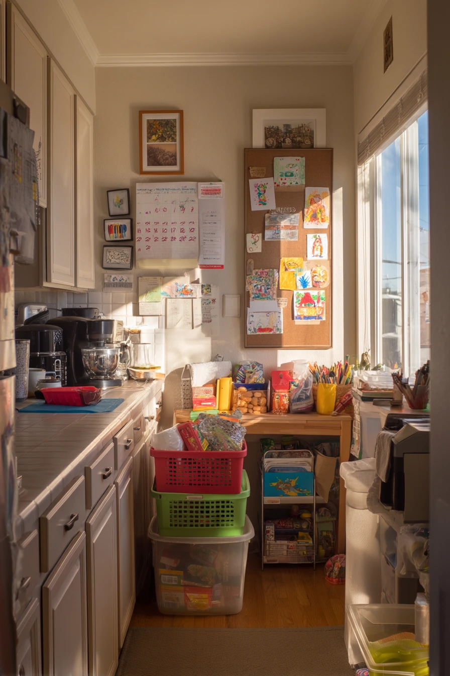 2. Family Command Center Kitchen Wall