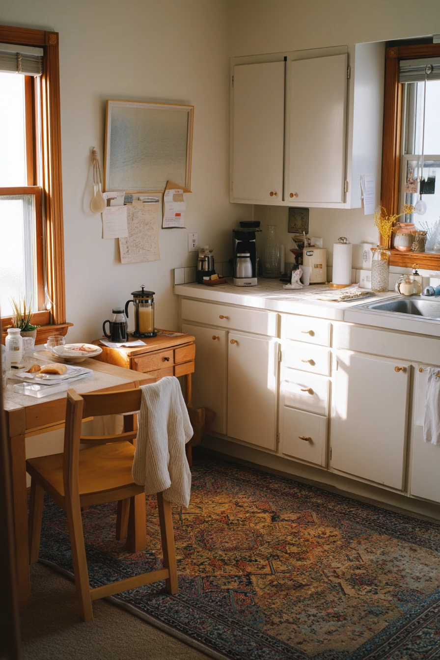 Warm White Cabinets with Easy Everyday Charm
