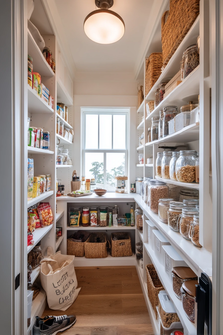 3. Deep Pantry with Mudroom Energy