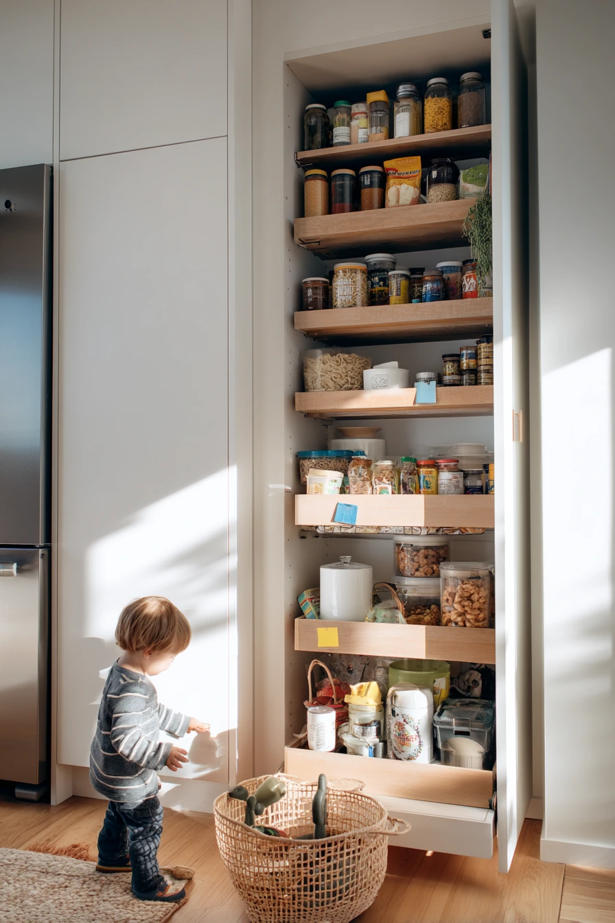 1. Small Pantry Pull-Out for Busy Weeknights