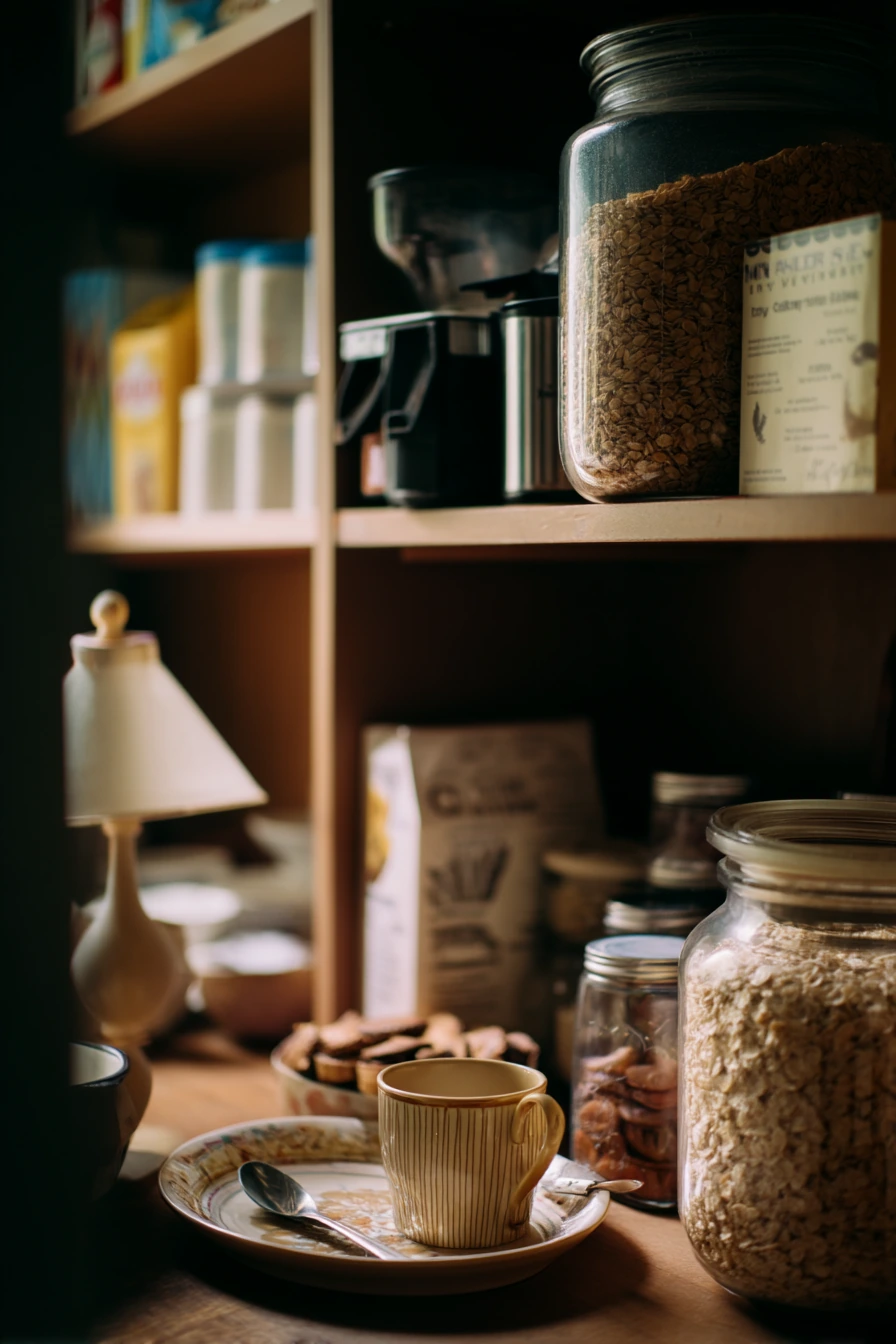 8. Walk-In Pantry with Coffee and Breakfast Station