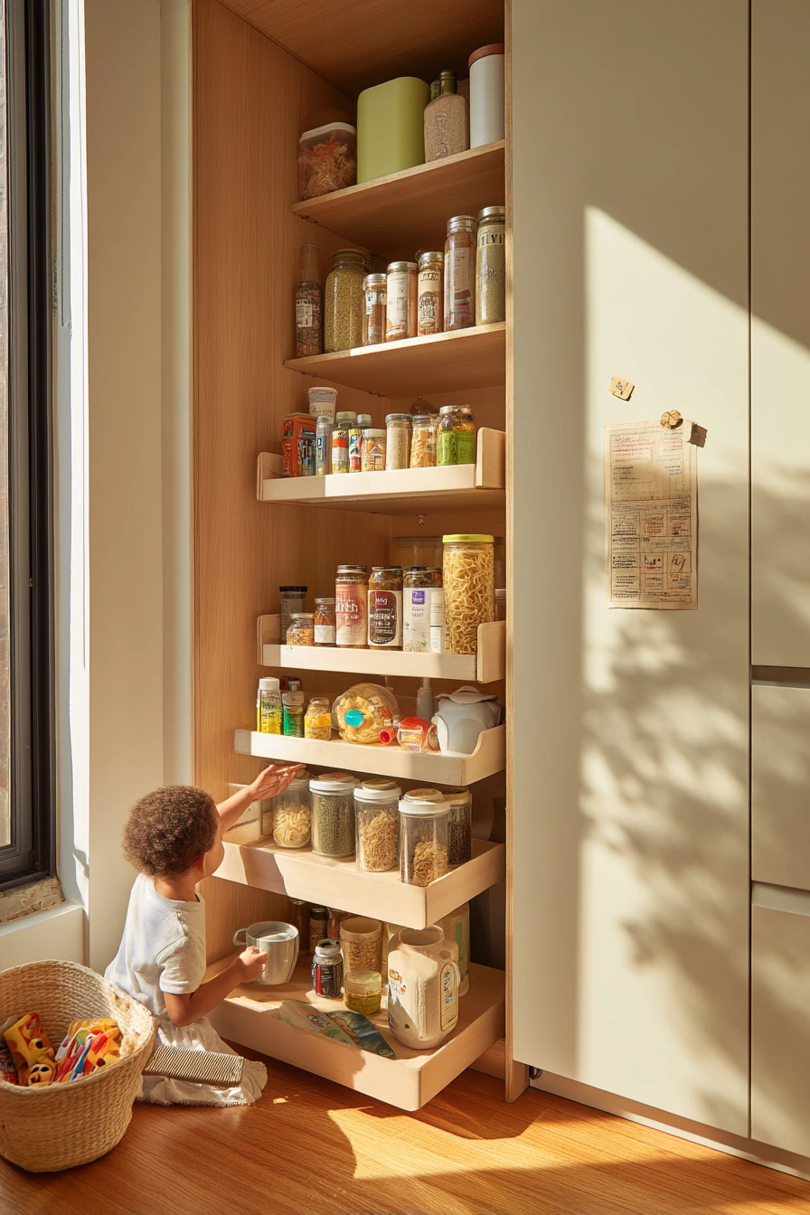 1. Small Pantry Pull-Out for Busy Weeknights