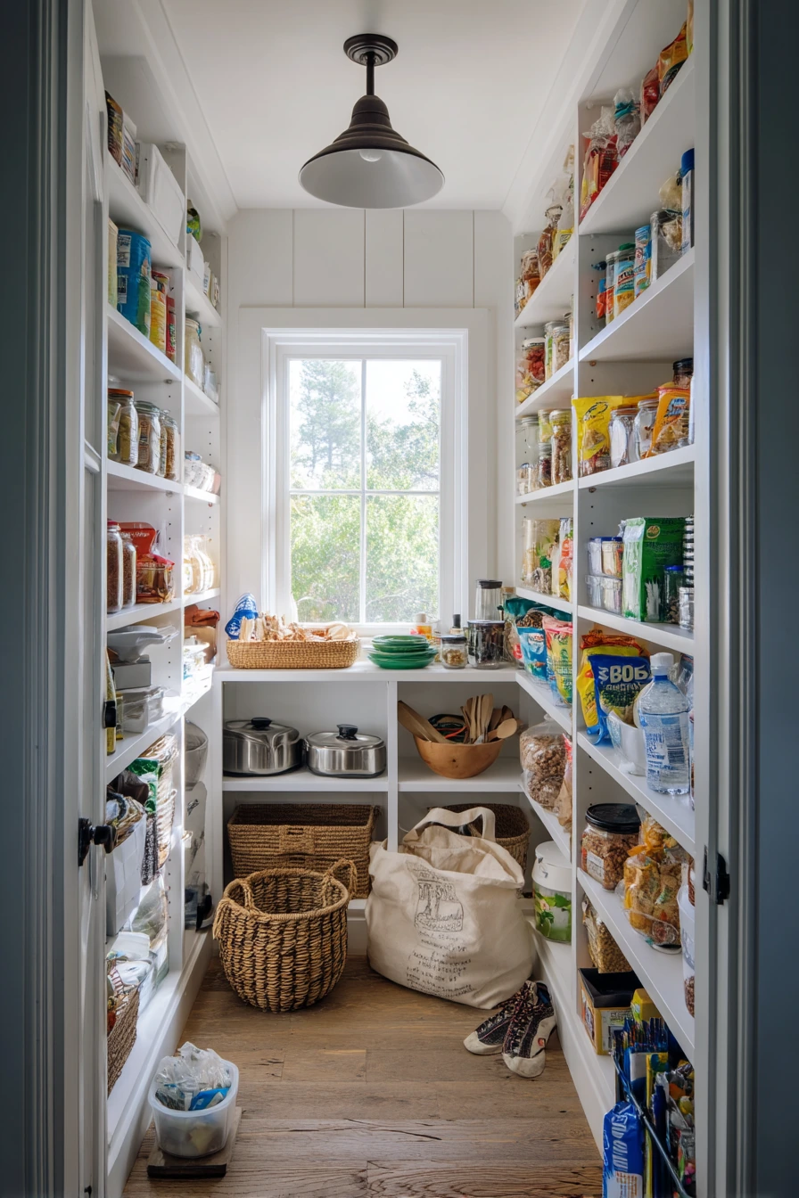 3. Deep Pantry with Mudroom Energy