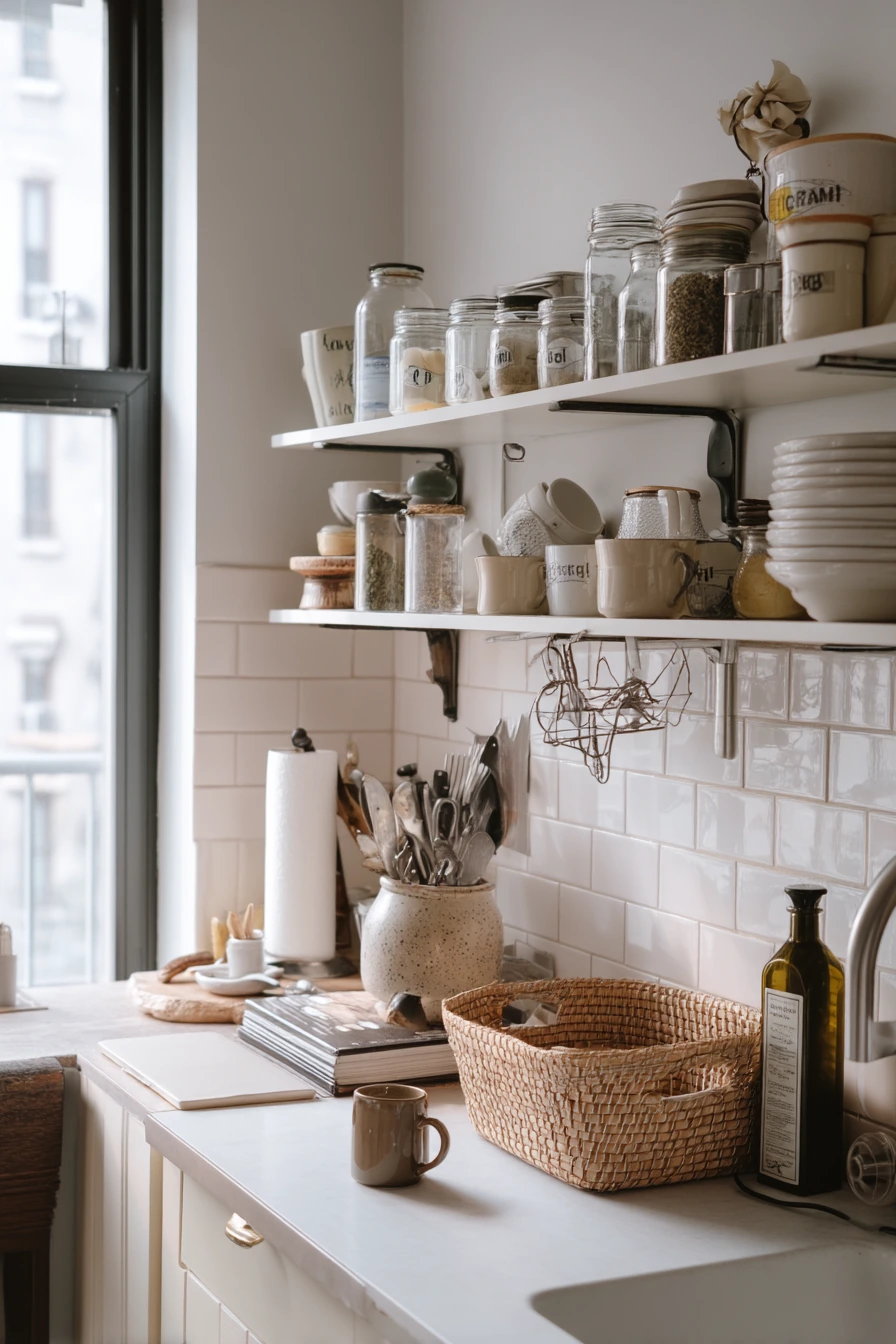 Small Kitchen Wall Storage That Feels Effortless