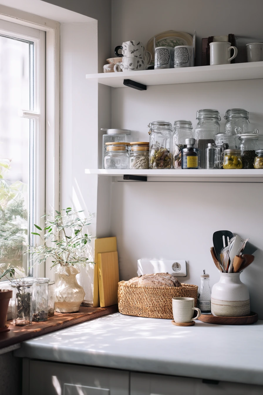 Small Kitchen Wall Storage That Feels Effortless