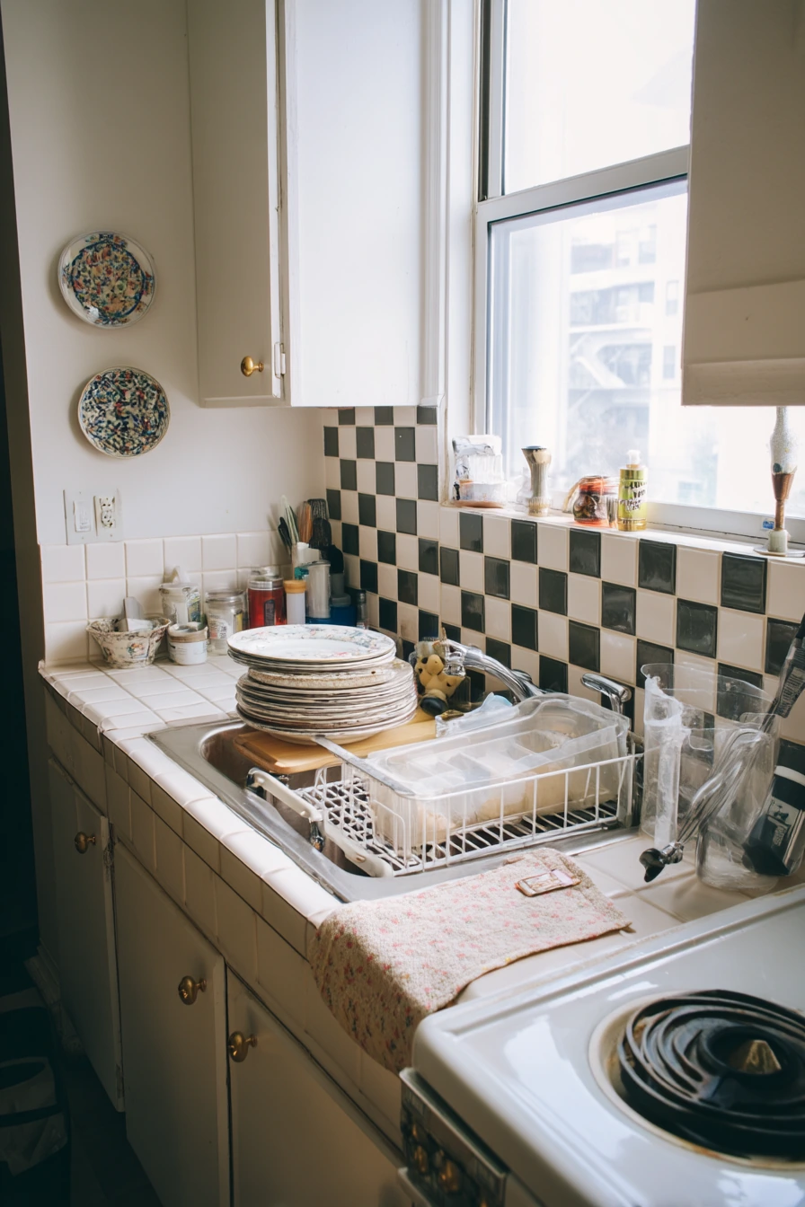 3. Budget-Friendly Peel-and-Stick Tile in a Rental