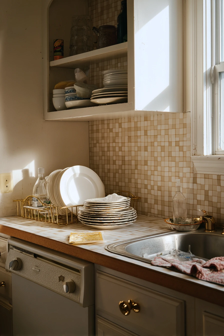 3. Budget-Friendly Peel-and-Stick Tile in a Rental