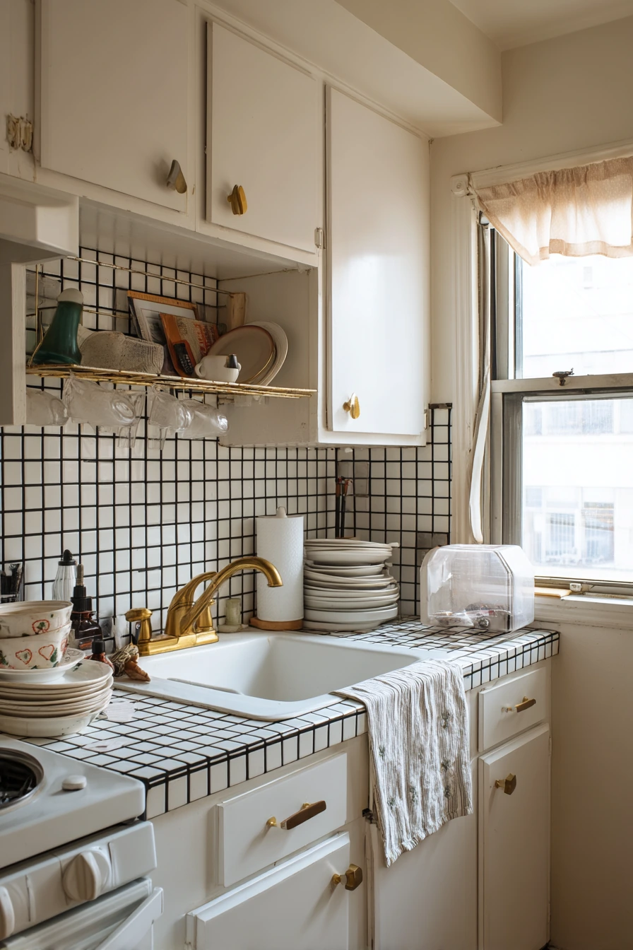 3. Budget-Friendly Peel-and-Stick Tile in a Rental