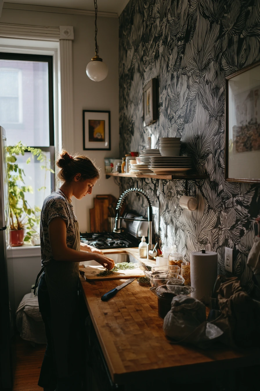 Small Kitchen, Big Pattern
