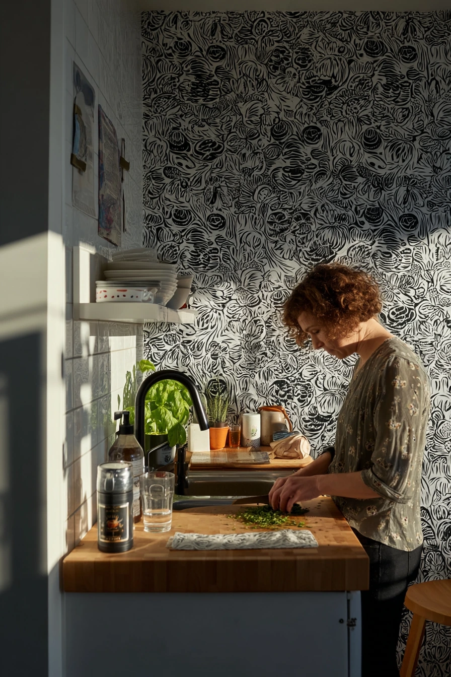 Small Kitchen, Big Pattern