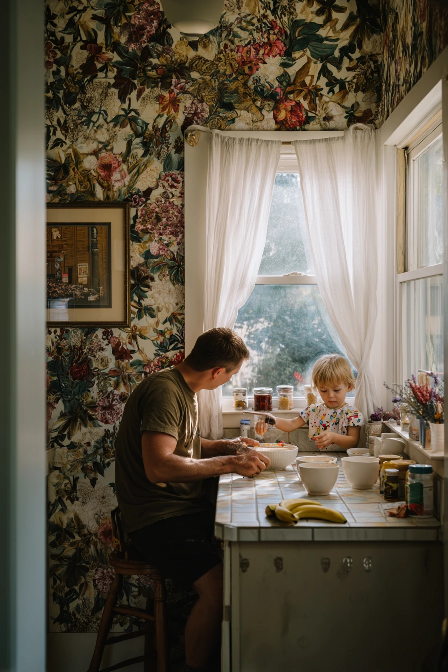 Vintage Cottage Breakfast Nook