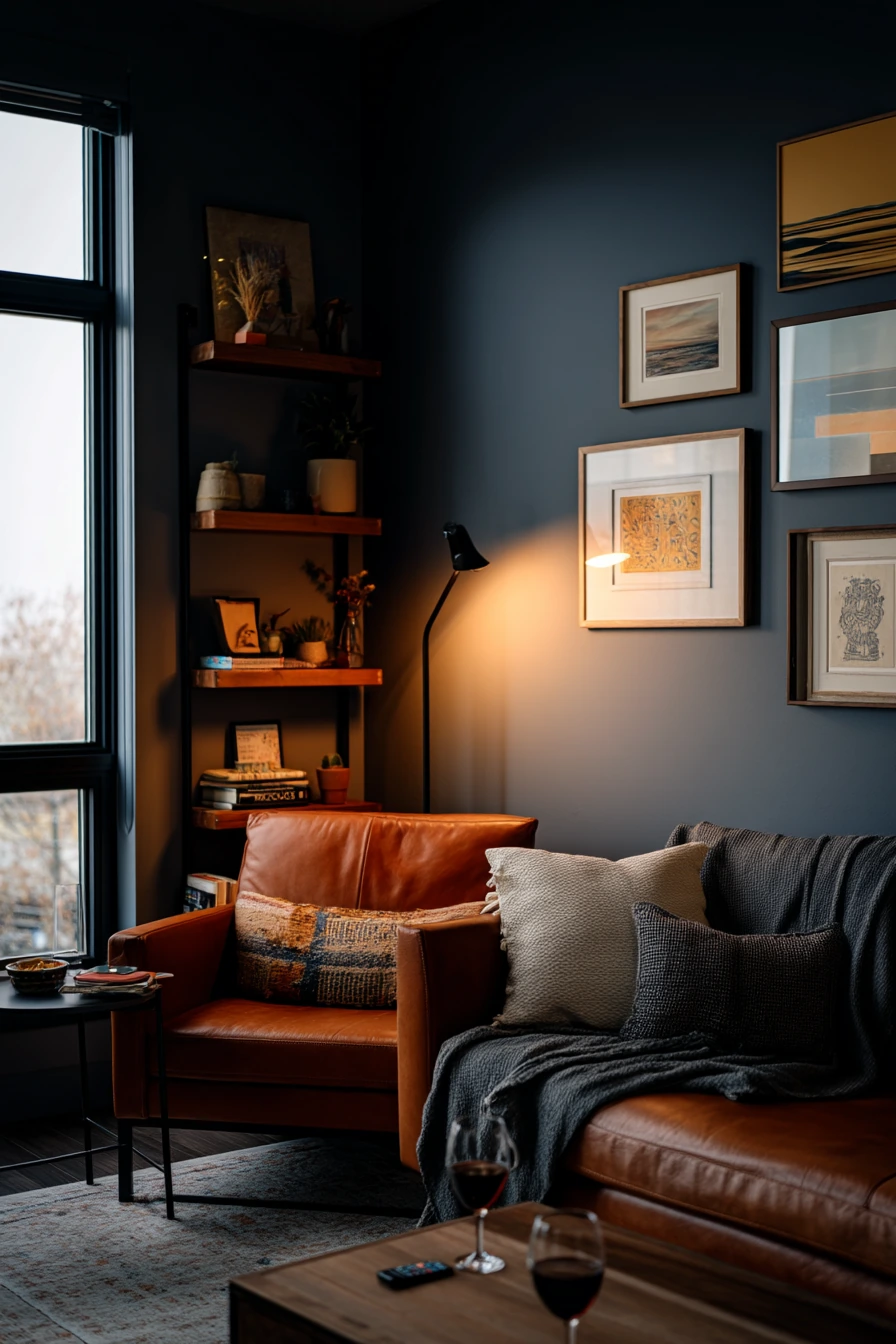 Moody Blue for Evening Conversation