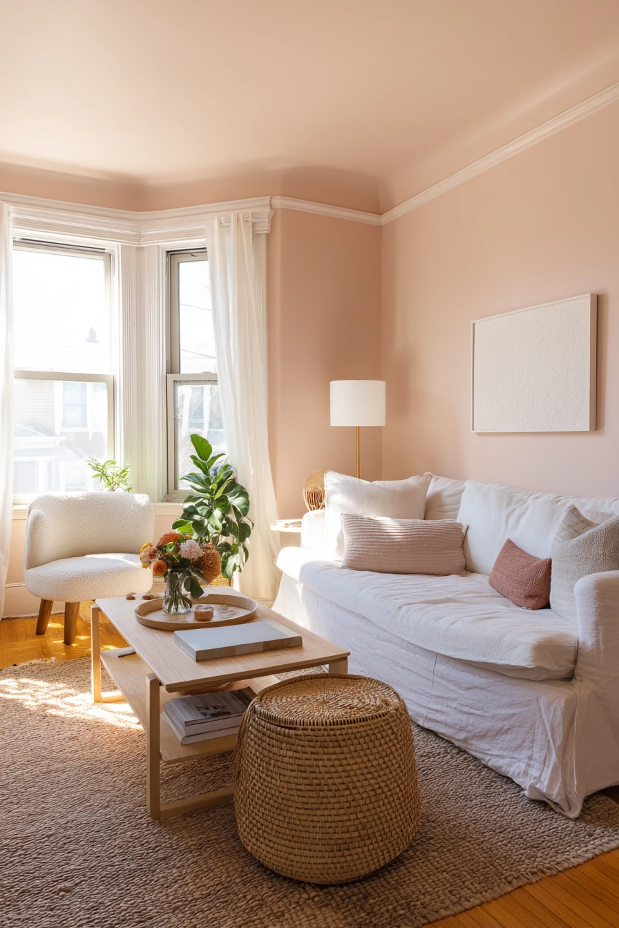 Blush and Clay in a Bright Rental