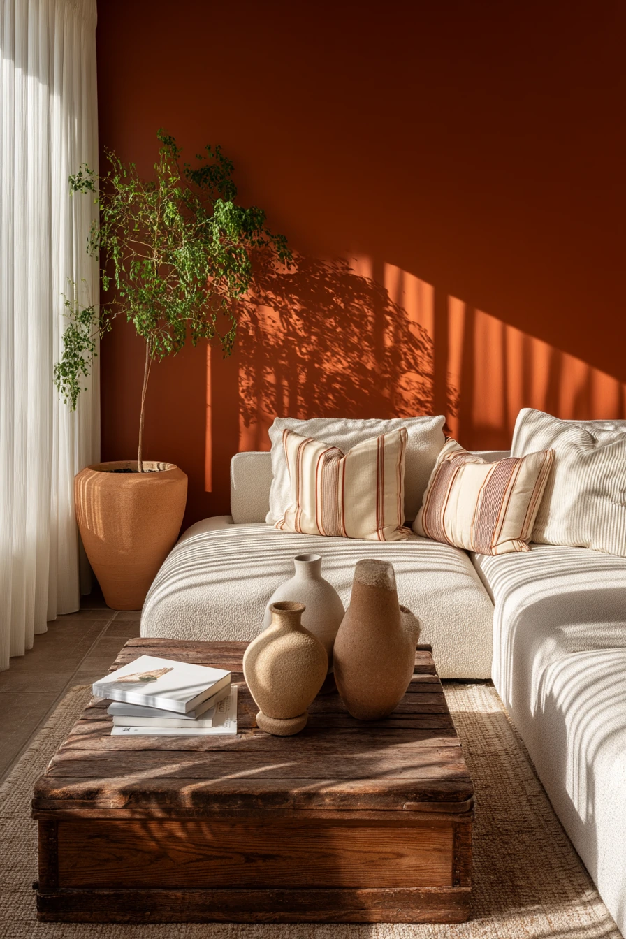 Earthy Terracotta for a Sunlit Corner