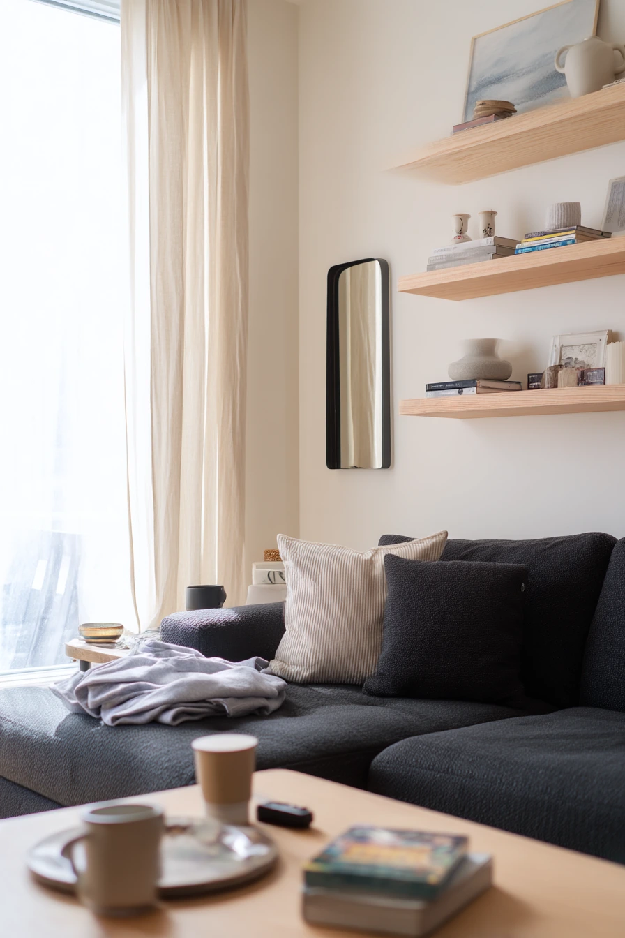 Cream and Charcoal Contrast for Modern Calm