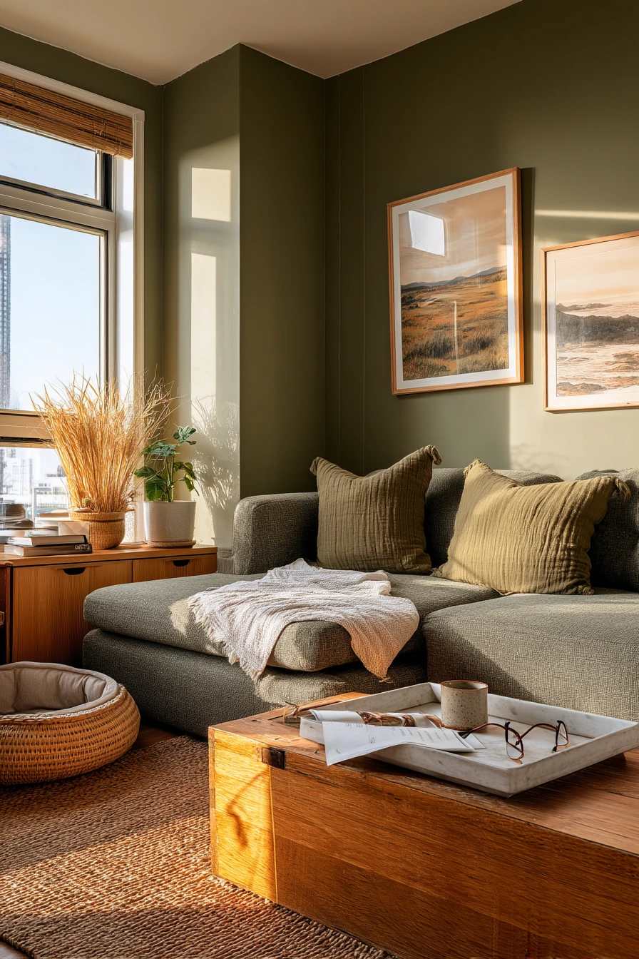 Olive Green for Slow Weekend Mornings