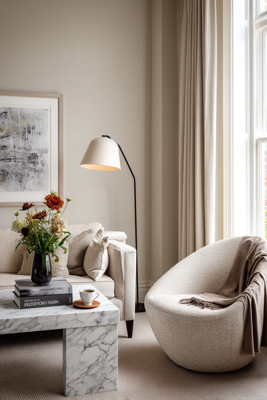 Elegant Yet Lived-In Lounge