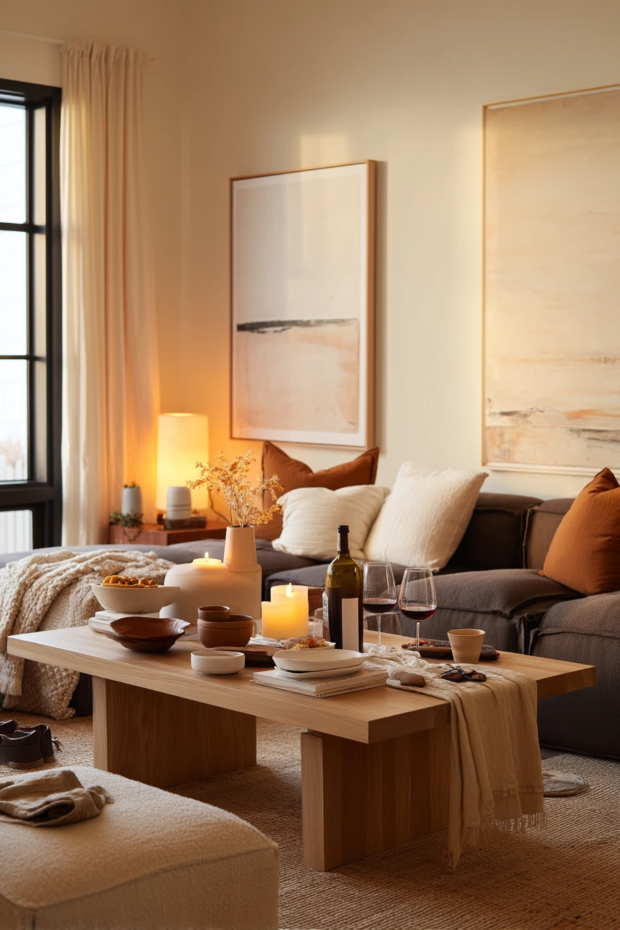 Dinner-Party Casual Living Room