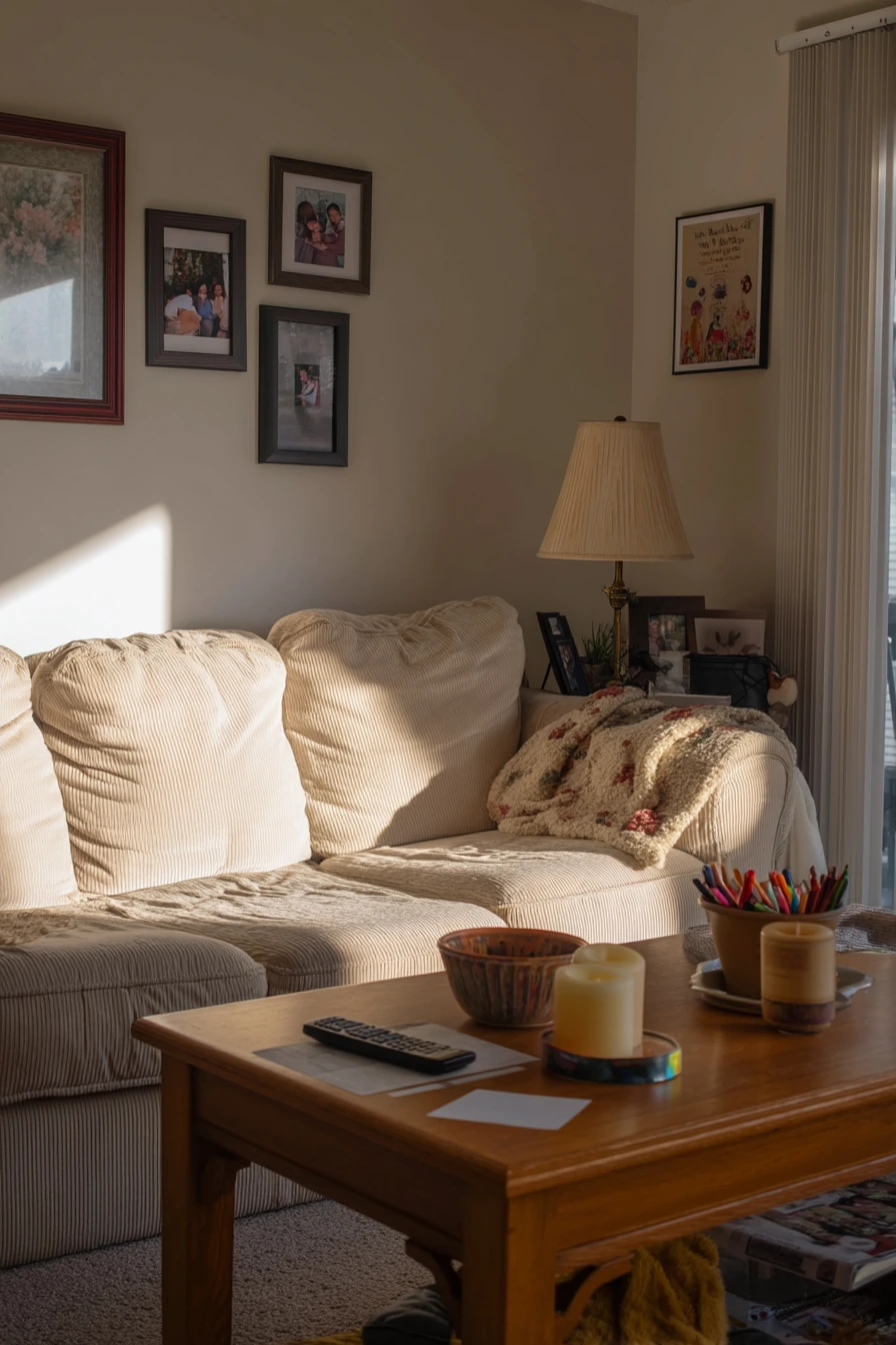 Budget-Friendly Living Room Lampside Glow