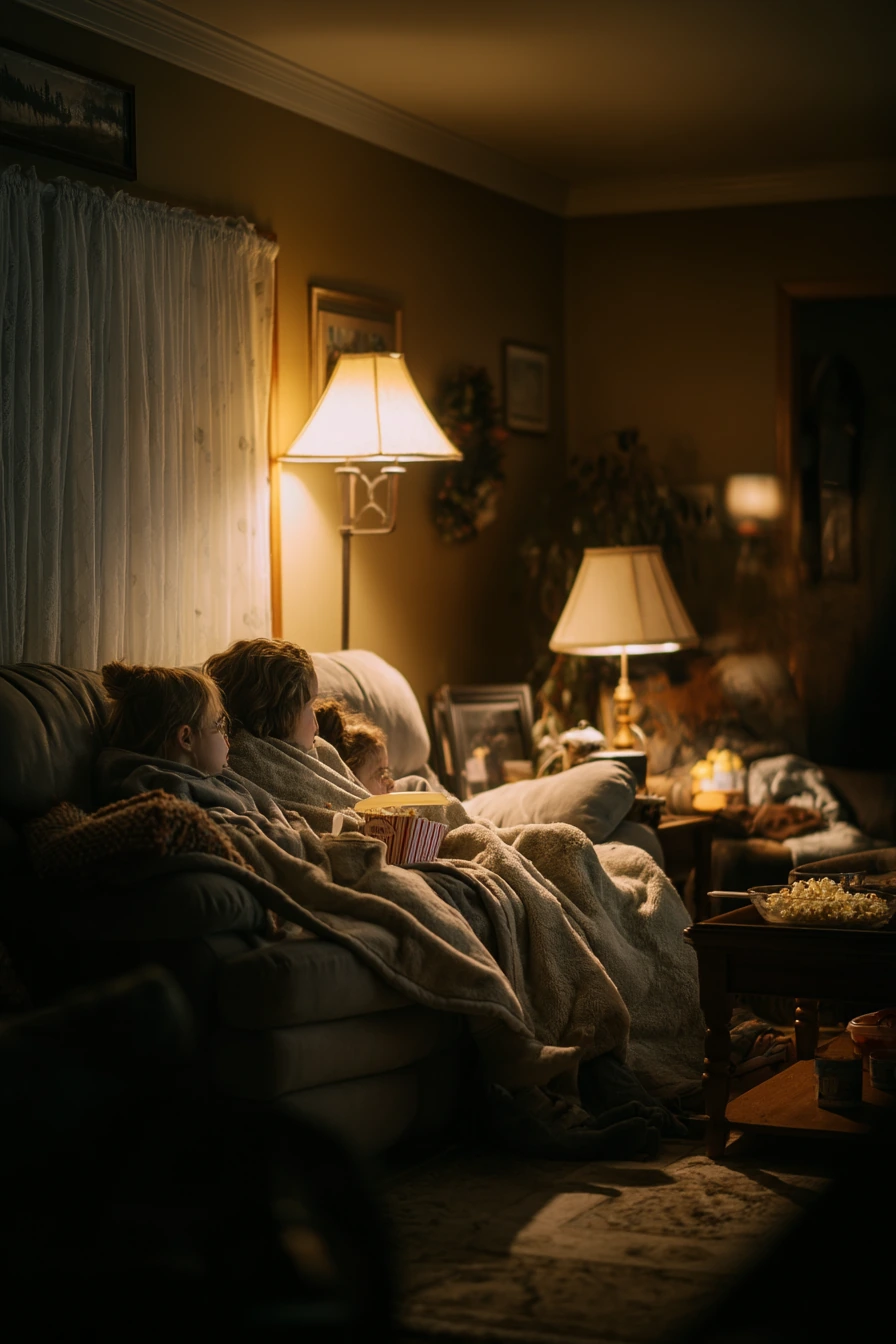 Evening TV Room with Soft Ambient Layers